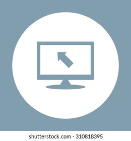 arrow indicates the direction. icon. vector design