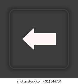 arrow indicates the direction. icon. vector design