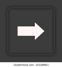 arrow indicates the direction. icon. vector design