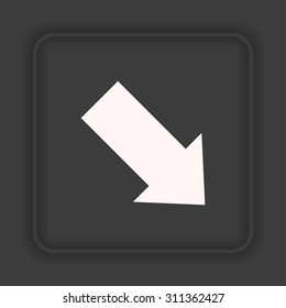 arrow indicates the direction. icon. vector design