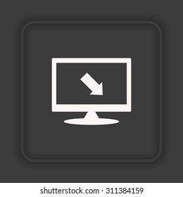arrow indicates the direction. icon. vector design