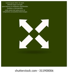 arrow indicates the direction. icon. vector design