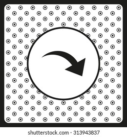 arrow indicates the direction. icon. vector design