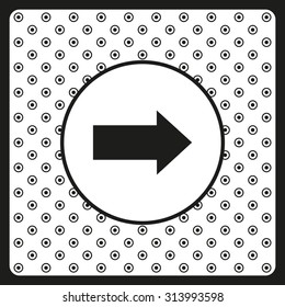 arrow indicates the direction. icon. vector design