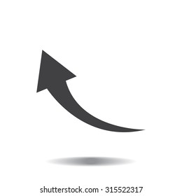 arrow indicates the direction. icon. vector design