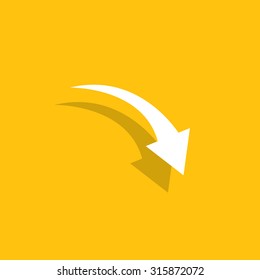 arrow indicates the direction. icon. vector design