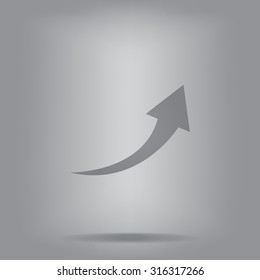 arrow indicates the direction. icon. vector design