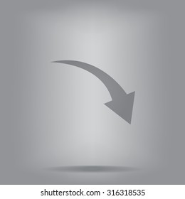 arrow indicates the direction. icon. vector design