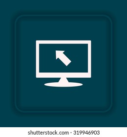 arrow indicates the direction. icon. vector design