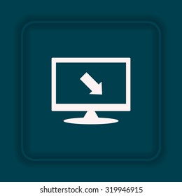 arrow indicates the direction. icon. vector design