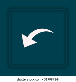 arrow indicates the direction. icon. vector design