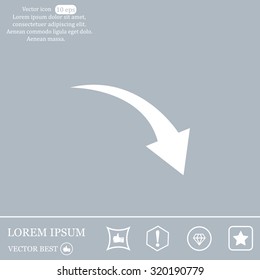 arrow indicates the direction. icon. vector design