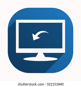 arrow indicates the direction. icon. vector design