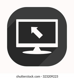 arrow indicates the direction. icon. vector design