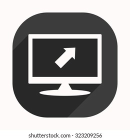 arrow indicates the direction. icon. vector design