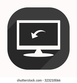 arrow indicates the direction. icon. vector design