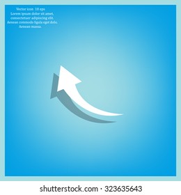 arrow indicates the direction. icon. vector design