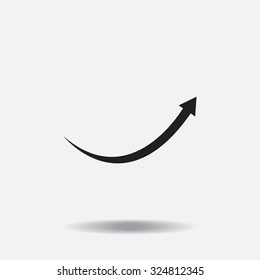 arrow indicates the direction. icon. vector design