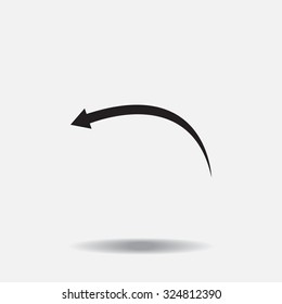 arrow indicates the direction. icon. vector design