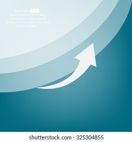 arrow indicates the direction. icon. vector design