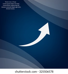 arrow indicates the direction. icon. vector design