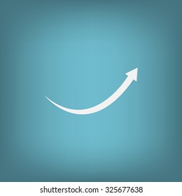 arrow indicates the direction. icon. vector design