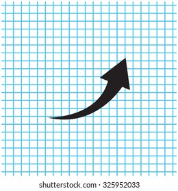 arrow indicates the direction. icon. vector design