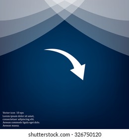 arrow indicates the direction. icon. vector design