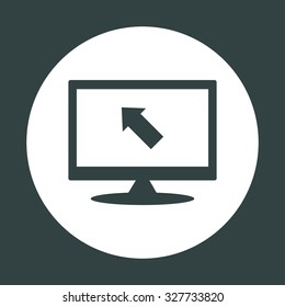 arrow indicates the direction. icon. vector design