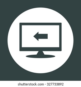 arrow indicates the direction. icon. vector design