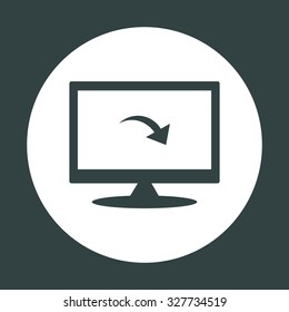 arrow indicates the direction. icon. vector design