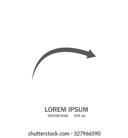 arrow indicates the direction. icon. vector design
