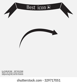 arrow indicates the direction. icon. vector design