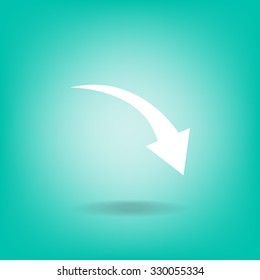 arrow indicates the direction. icon. vector design
