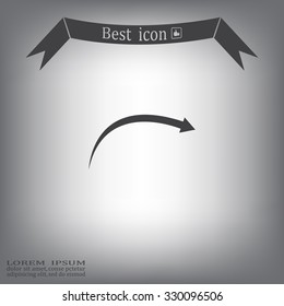 arrow indicates the direction. icon. vector design