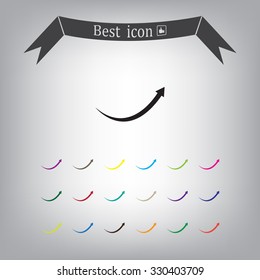 arrow indicates the direction. icon. vector design