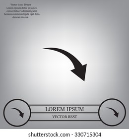 arrow indicates the direction. icon. vector design