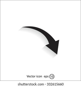 arrow indicates the direction. icon. vector design