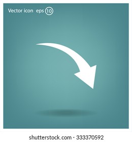 arrow indicates the direction. icon. vector design