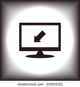 arrow indicates the direction. icon. vector design