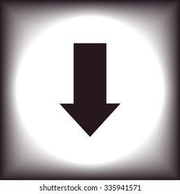 arrow indicates the direction. icon. vector design