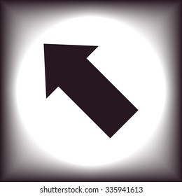 arrow indicates the direction. icon. vector design