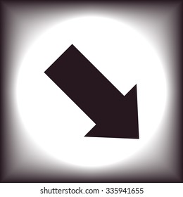 arrow indicates the direction. icon. vector design