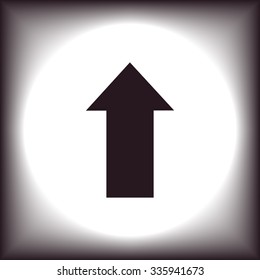 arrow indicates the direction. icon. vector design