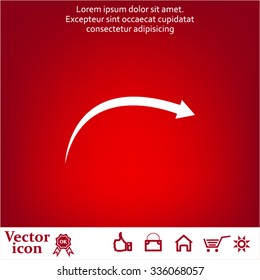 arrow indicates the direction. icon. vector design