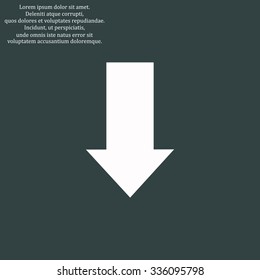 arrow indicates the direction. icon. vector design