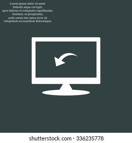 arrow indicates the direction. icon. vector design