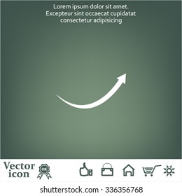 arrow indicates the direction. icon. vector design