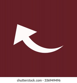 arrow indicates the direction. icon. vector design