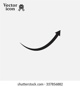 arrow indicates the direction. icon. vector design